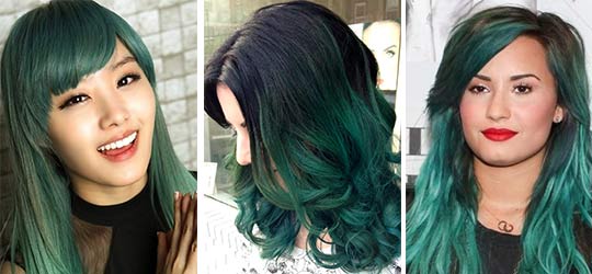 couleur de cheveux vert